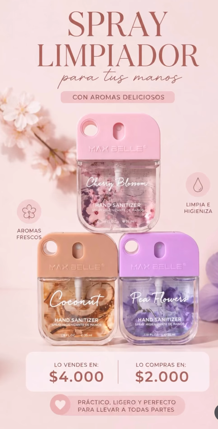 Spray Higienizante Manos Cherry Bloom
