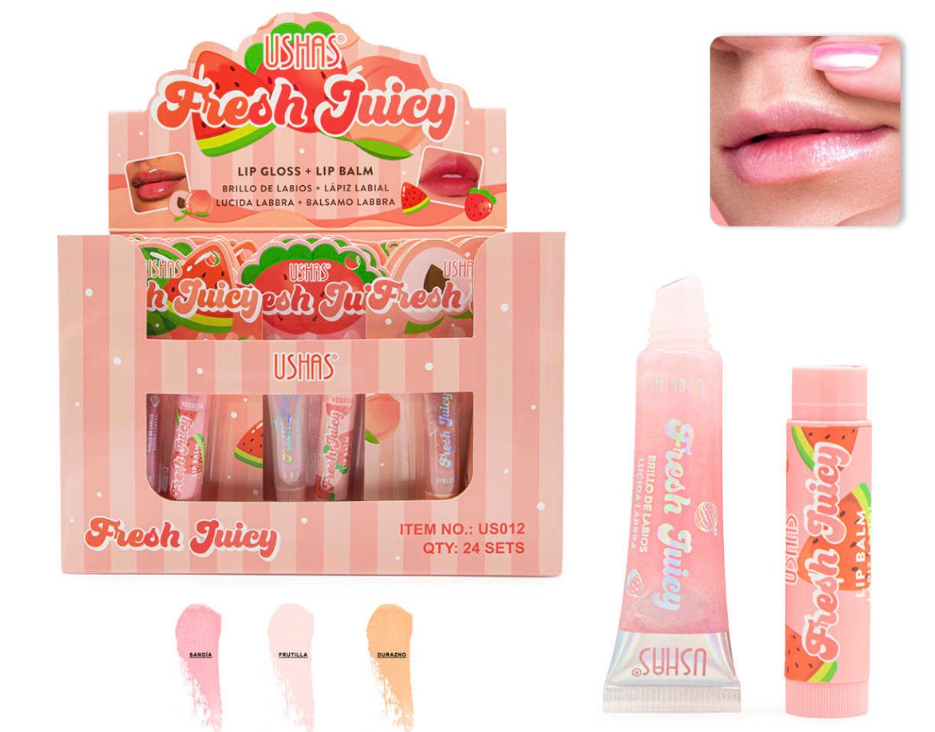 Fresh Juicy Lip Gloss + Lip Balm