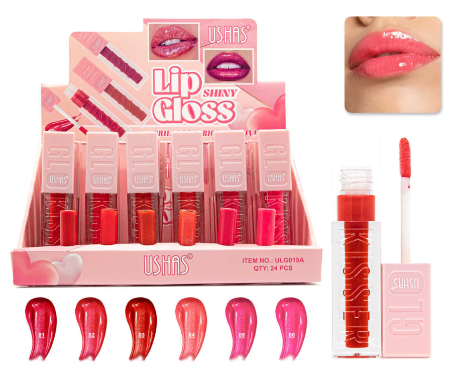 Lip Gloss Shiny Tonos Rojos y Fucsia