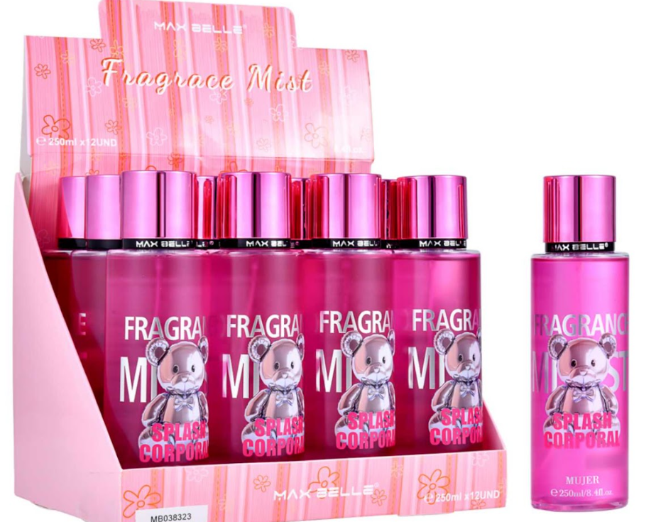 Splash Corporal Mujer Inspiración Osito Rosa Dulce