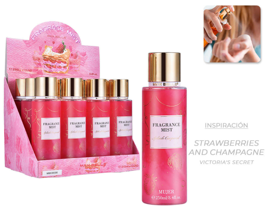 Splash Corporal Mujer Inspiración Strawberries and Champagne