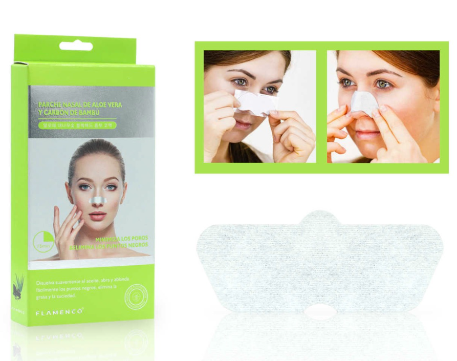 Parche Nasal Puntos Negros Carbón y Aloe - Caja 10 Unidades
