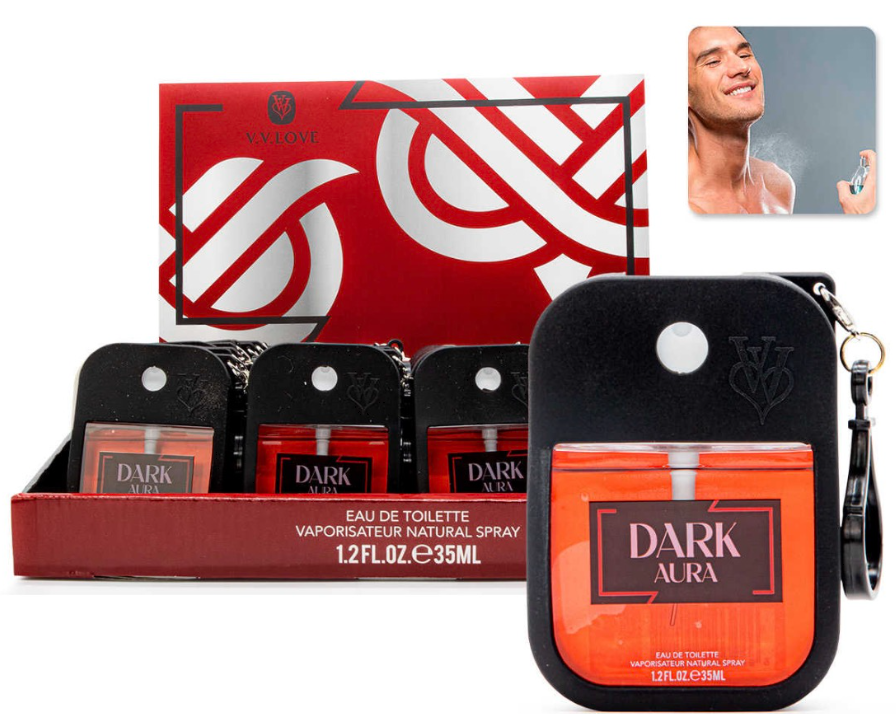 Pack 4 Perfumes de Cartera Hombre - Aqua, Dark Aura, 365 e Insuperable