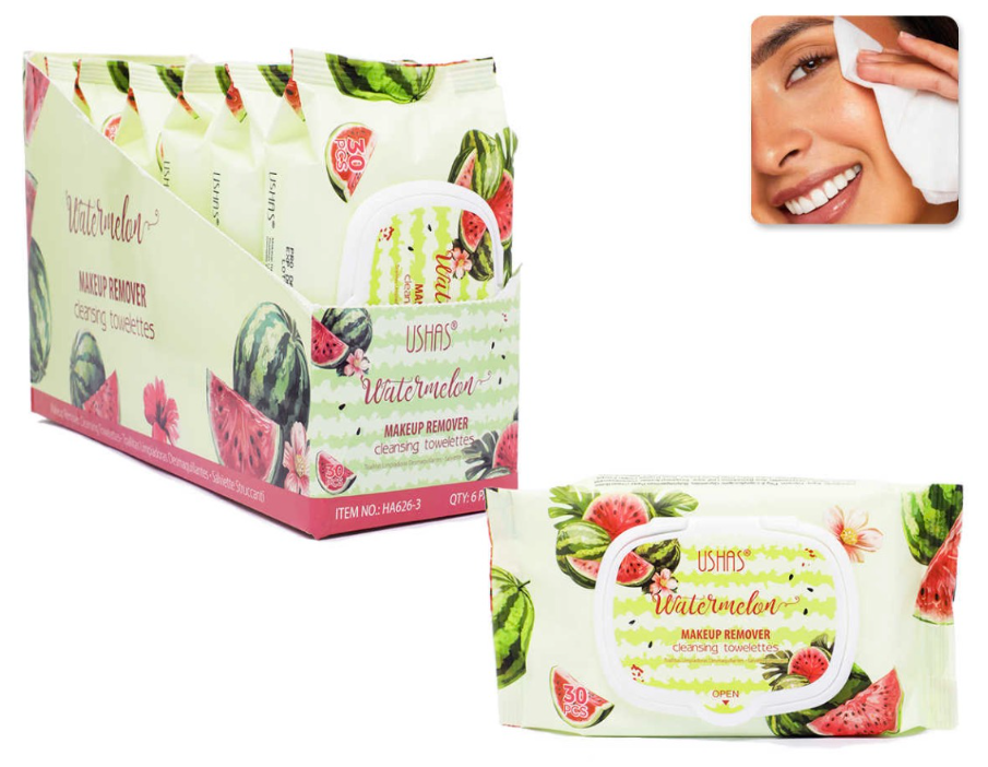Toallas Desmaquillantes - Colágeno, Coco, Vitamina C, Ácido Hialurónico, Rosas y Sandía