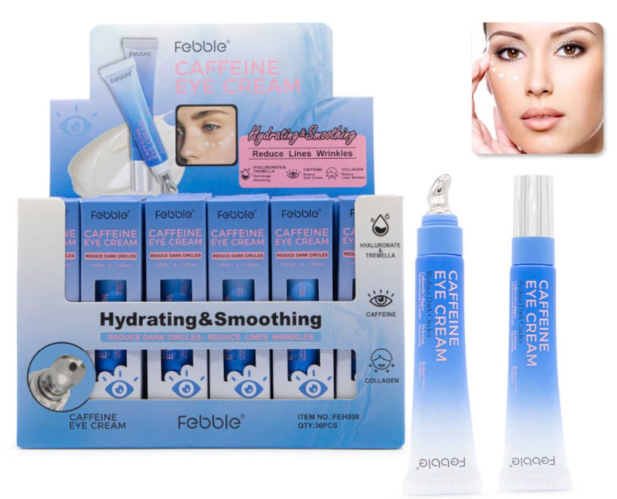 Crema de Ojos Cafeína y Colágeno con Aplicador Metálico
