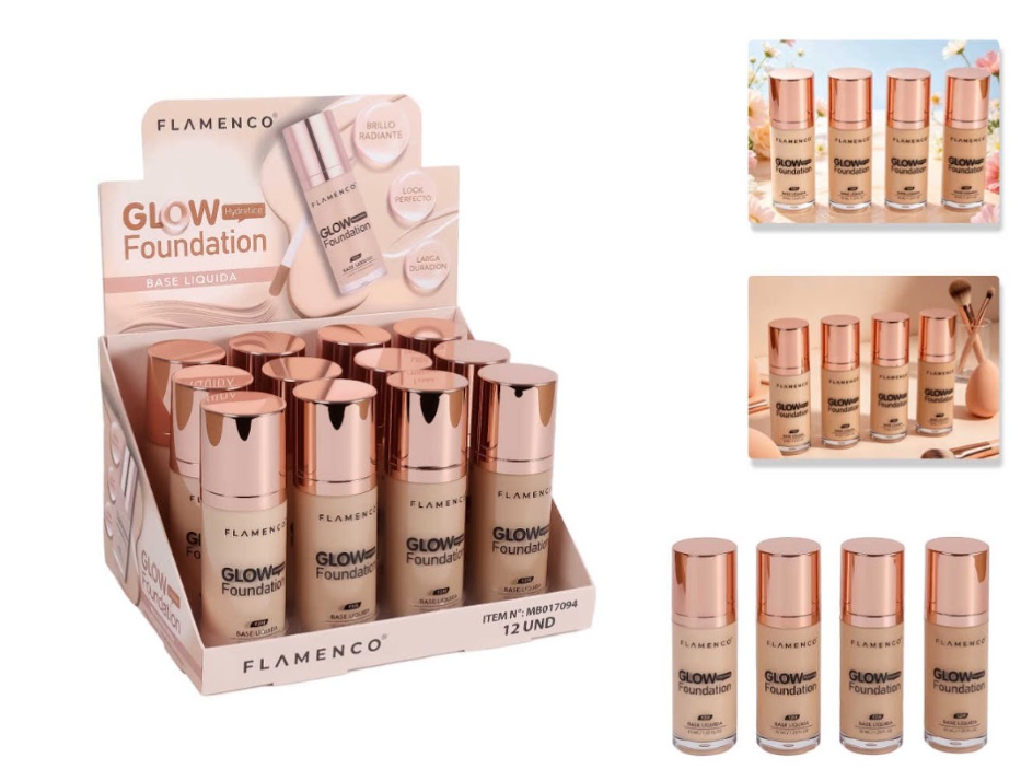 Base liquida larga duracion Glow fundation