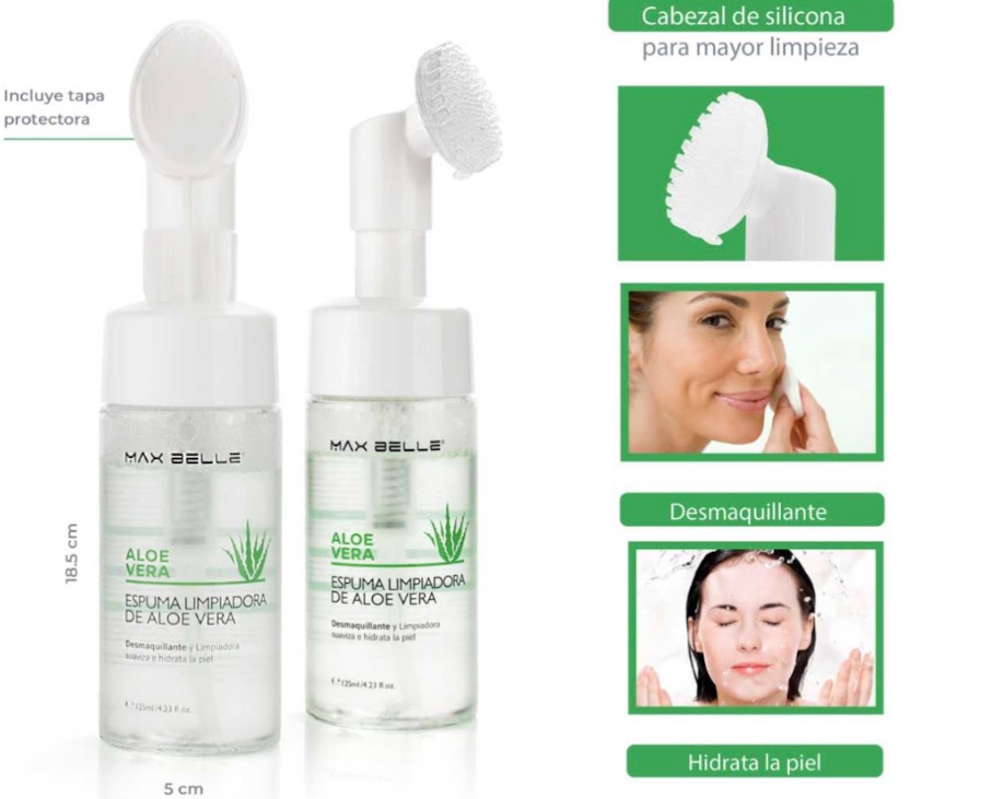 Espuma Limpiadora de Aloe Vera